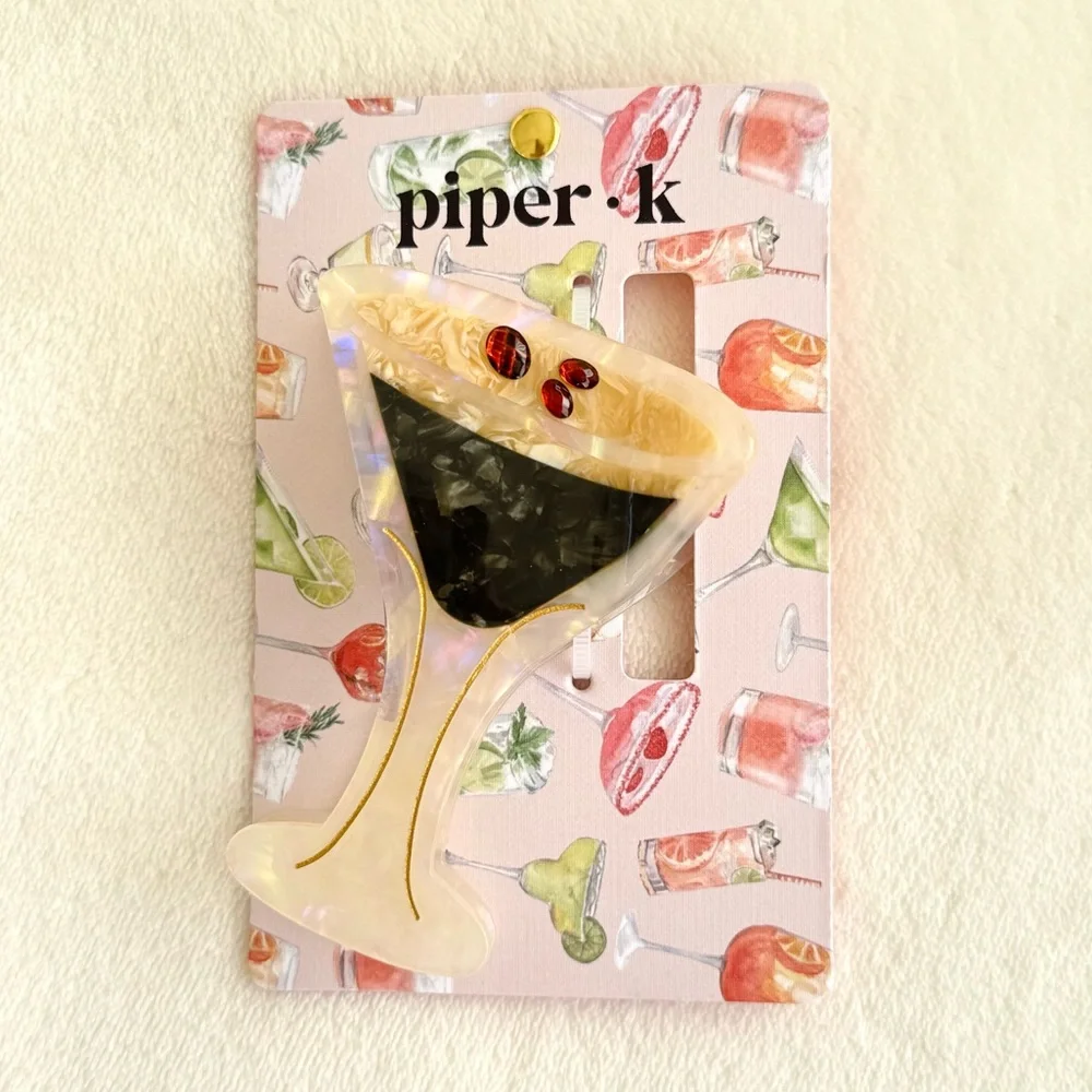 Piper K Espresso Martini Hair Claw Clip